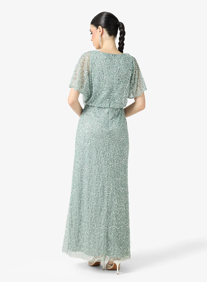 Namshi x Sequin Embellished Evening Dress